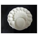 Vintage California Pottery Deviled Egg Plate