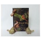 Holiday Faux Book & Pair of Birds
