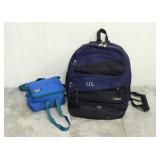 LL Bean Back Pack & Insulated Lunch Box