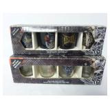 (2) Sets of 4 ~ Tapout Shot Glasses