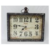 Large Paris Shadow Box Style Clock