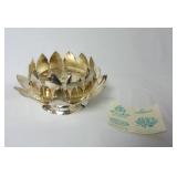 Vintage Leonard Silver Plate Lotus Flower Frogs