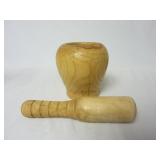 Wooden Mortar & Pestle Set