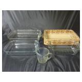 (4) Baking Dishes & Measuring Cup