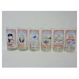 Set of 6 Pepsi Cola 75th Anniversary Glasses