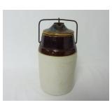 Antique Weir No 2 Stoneware Crock w/ Lid