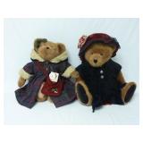 (2) Vintage Boyds Plush Bears