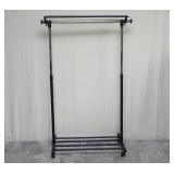 Portable Rolling Adjustable Height Clothes Rack