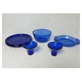 Cobalt Blue Glass Dinnerware & Baking Dishes