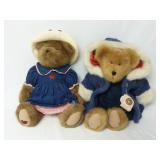 (2) Vintage Boyds Plush Bears