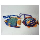 (2) Tropical Fish Shaped Insulated Bags