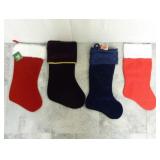 Lot of 4 Christmas Stockings