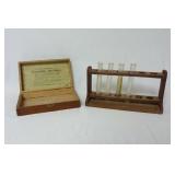Vintage Syringe Box & Test Tube Stand
