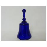 Cobalt Blue Fenton Glass Hand Bell