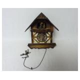 West German Black Walnut Cuckoo Clock