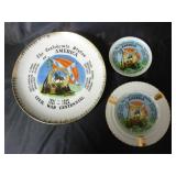 (3) Civil War Centennial Pieces ~ Ashtray & Plates