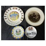(4) Vintage Civil War Plates / Saucers