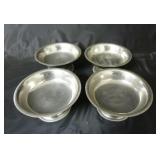 Set of 4 Volrath Stainless Steel 5.5" Dishes