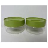 (2) Vintage Pyrex Canisters w/ Avacado Lids