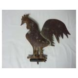 Vintage Hand Made Copper Rooster Weather Vane
