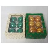 (2) Boxes of West German Glass Ball Ornaments