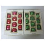 Vintage Noelle Mercury Glass Ball Ornaments