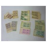 Vintage Postage Stamp Plate Blocks Un-cancelled