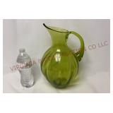 Blenko #991 Optic Swirl Blown Art Glass Pitcher