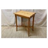 Vintage Solid Wood Side Table - 18'x13'x22' tall