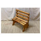 Child / Toddler Size Hand Made Wooden Bench