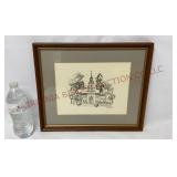 Vintage Independence Hall, N. Miles AWS Print