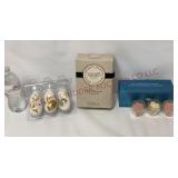 Nature's Journey Bisque Eggs & Avon Rose Votives
