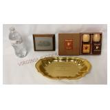 Vintage English Leather After Shave, Art & Bowl