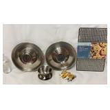 Stainless Dishes, Corn Holders & Cooling Racks