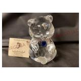 Fenton Art Glass September Birthstone Bear