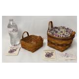 1992 Longaberger Ivy & Pansy Baskets - See Desc