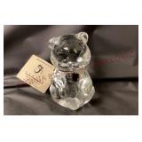 Fenton Art Glass January Birthstone Bear