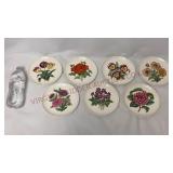 Vintage Spode Copeland England Floral Plates - 7