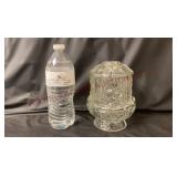 Vintage Indiana Glass Stars & Bars Fairy Lamp