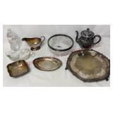 Vintage Silverplate / Silver Plate & Glass Bowls