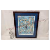 Univ of Kentucky 'Wildcats 93-94' Signed #rd Print