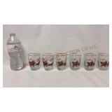 1950s Libbey Stagecoach 3.5' Glasses - Set of 6