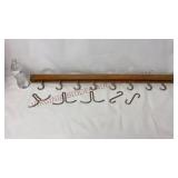 JK Adams Pot Pan Hanging Wood Rack - Vermont
