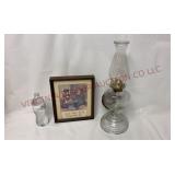 'Bare' Bath Time Lithograph & Electrified Lamp