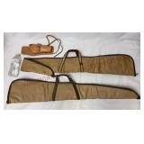 Leather Holster & Vintage Long Gun Cases