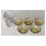 Vintage Morgantown Crinkle Glass Finger Bowls - 5