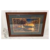 Terry Redlin Evening Solitude Custom Framed & Mat
