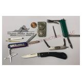 Buffalo Nickel Money Clip & Small Knives