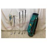 Dominion Club Golf Bag & Assorted Golf Clubs