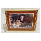 Old Print Factory 'The Christmas Letter' Print